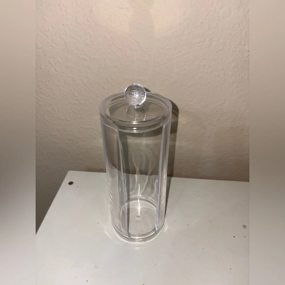 Clear Acrylic Cotton Round Organizer